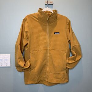 Patagonia Men's Sz Small R-1 Techface Jacket. Pufferfish Gold New
